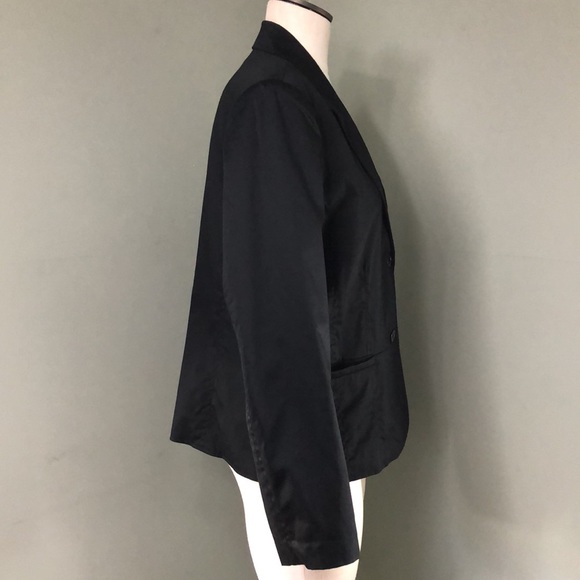 Coldwater Creek Blazer Black Cotton Size Large - Picture 7 of 11
